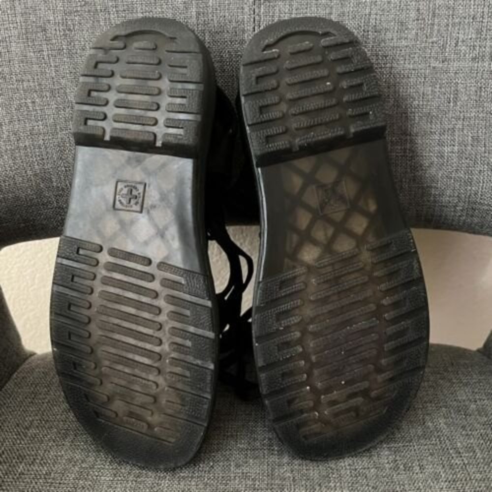 Dr. Martens Kristina Womens Black Gladiator Leather Sandals Size 7 SB04 - Picture 7 of 8
